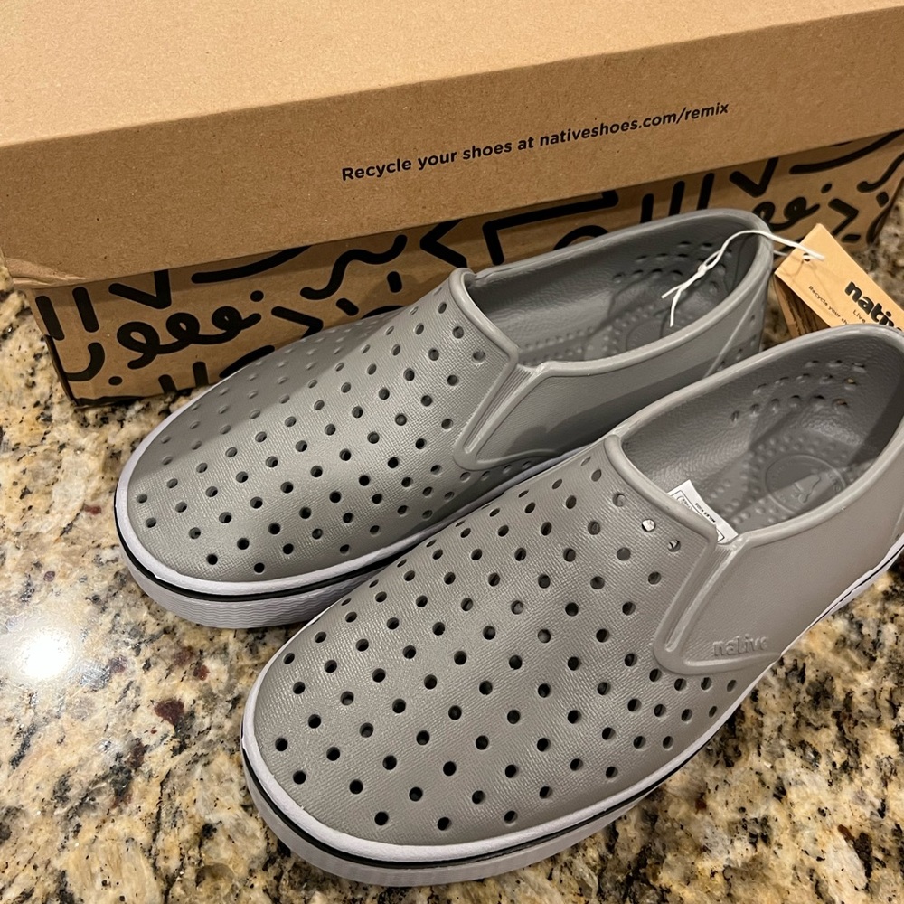Native Mile child shoes.
